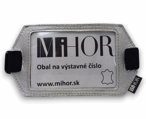 Obal na výstavné číslo zo striebornej kože