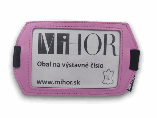 Obal na výstavné číslo z bledoružovej kože