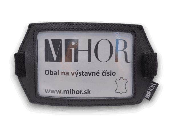 Obal na výstavné číslo z čiernej kože