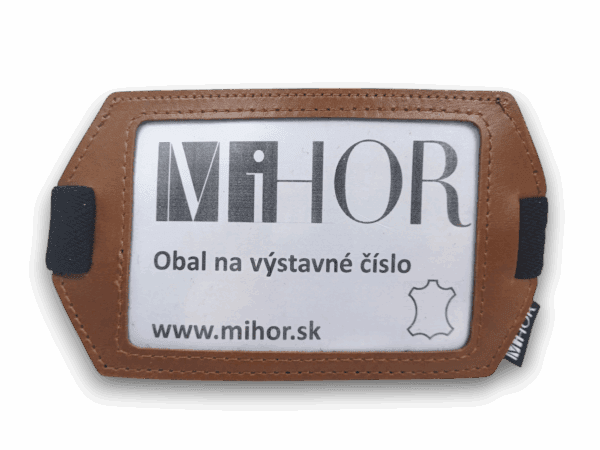 Obal na výstavné číslo z hnedej kože