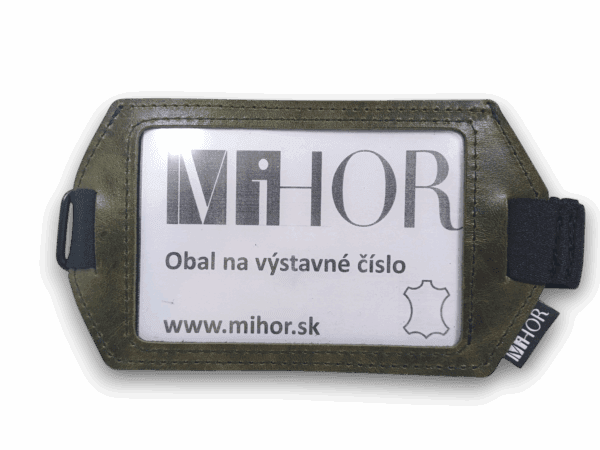 Obal na výstavné číslo z olivovej kože