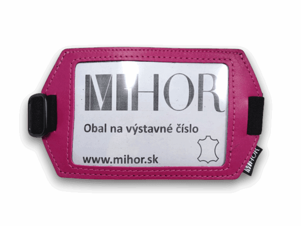 Obal na výstavné číslo z tmavoružovej kože