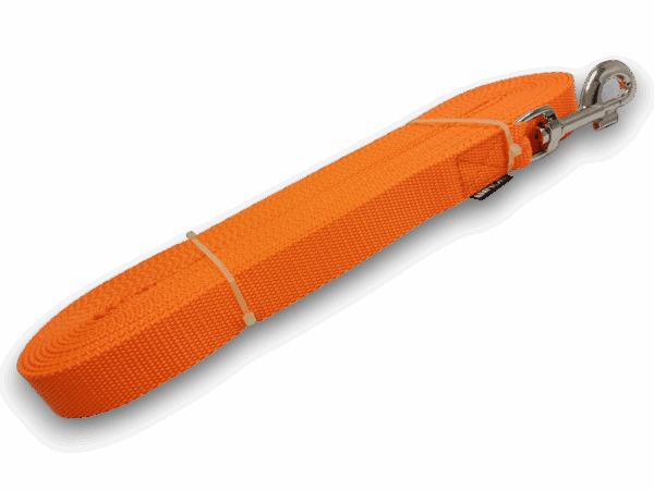 Stopovacie nylonové vodítko oranžové